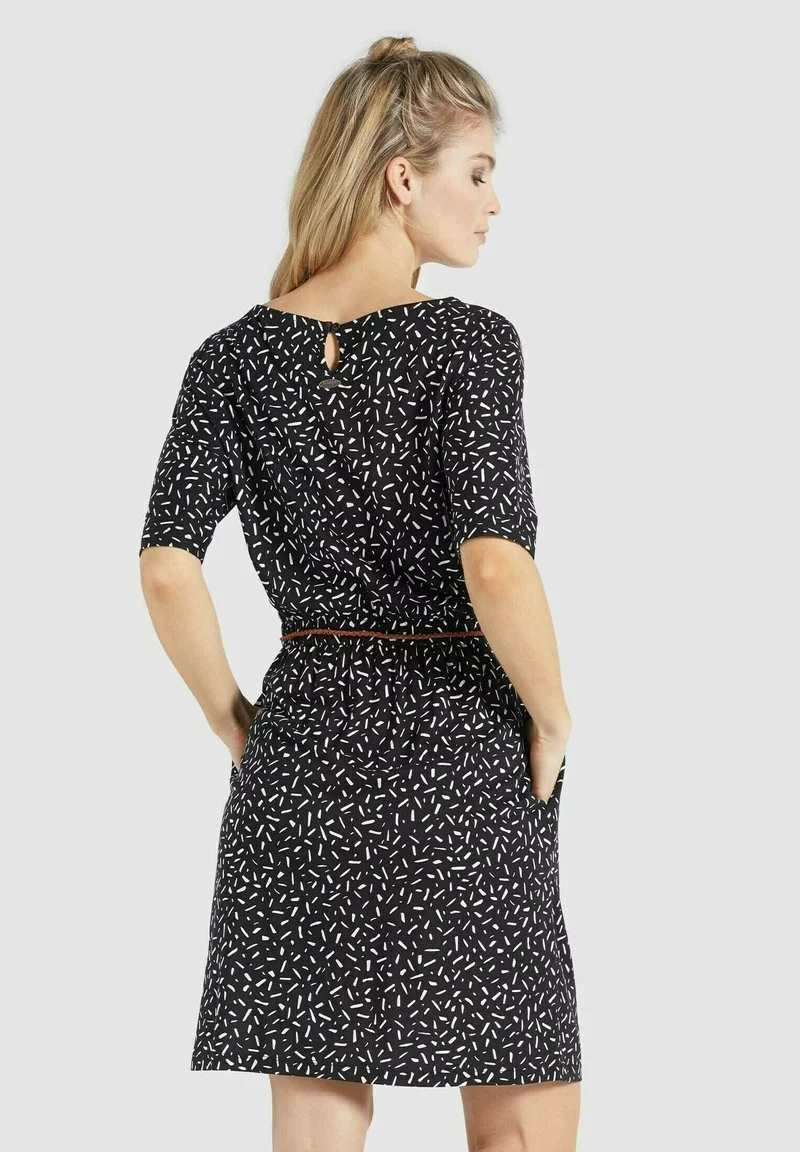 Khujo GABY - Vestido Ligero - Schwarz-weiß Gemustert, Mujer 3 Khujo GABY - Vestido Ligero - Schwarz-weiß Gemustert, Mujer - Imagen 3