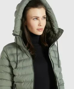 Khujo LOVINA MATT - Chaqueta De Entretiempo - Graugrün, Mujer -Tienda de ventas KHUJO ceb61158931046ba9c27c9b3af8f91c2