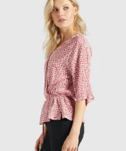 Khujo RINALDA - Blusa - Rot Weiß Geblümt, Mujer 13 Khujo RINALDA - Blusa - Rot Weiß Geblümt, Mujer -Tienda de ventas KHUJO d0f4a86a1ded4010a8f853e08b94e346