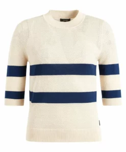 Khujo CHUMANE - Camiseta Estampada - Sand/dark Blue, Mujer -Tienda de ventas KHUJO d352fed0f9c2420396c257c6d8258f91