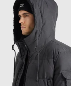 Khujo RIDLEY2 - Abrigo De Invierno - Dunkelgrau, Hombre -Tienda de ventas KHUJO d3b221ec10c74616b83cbe5526eda38e