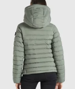 Khujo LOVINA MATT - Chaqueta De Entretiempo - Graugrün, Mujer -Tienda de ventas KHUJO d418e31cf71e45a19c869a4bd7e82d22