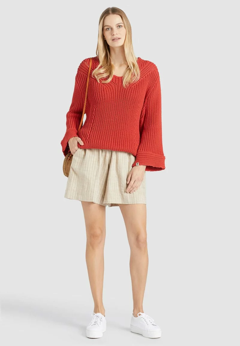 Khujo NIKKI - Jersey De Punto - Burned Orange, Mujer 2 Khujo NIKKI - Jersey De Punto - Burned Orange, Mujer - Imagen 2