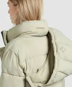 Khujo WENCKE MATT - Abrigo De Invierno - Blassgrün, Mujer -Tienda de ventas KHUJO d6f11dd0e86d41788ef1314593374f36