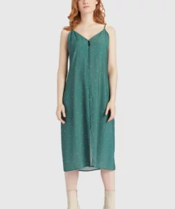 Khujo VALERIYA - Vestido Informal - Green, Mujer -Tienda de ventas KHUJO d7314dd7bb6b497887ec14f53fcc2691