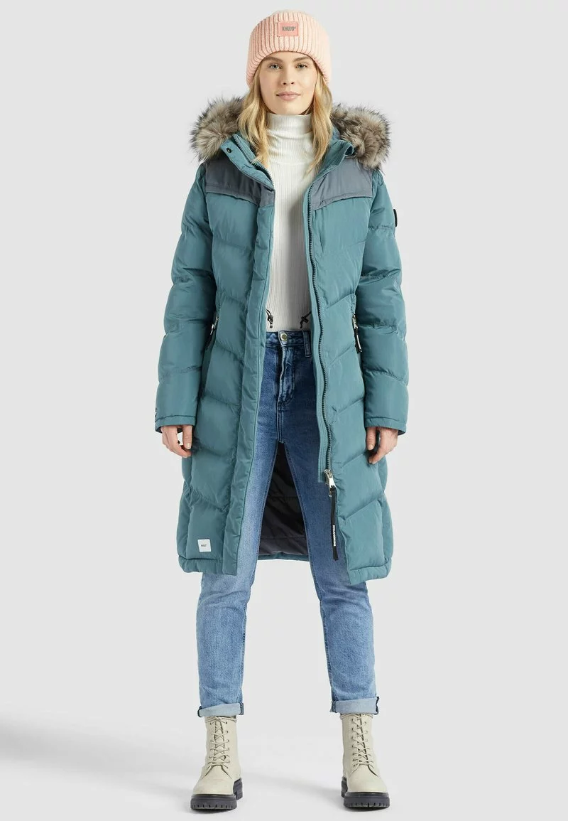 Khujo LUBECK LONG - Abrigo De Invierno - Blaugrau, Mujer 2 Khujo LUBECK LONG - Abrigo De Invierno - Blaugrau, Mujer - Imagen 2