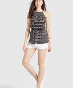 Khujo VALDA - Top - Schwarz-weiß Gestreift, Mujer -Tienda de ventas KHUJO d8cee92ed5bd4ad59b5e7a878a324b29
