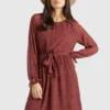 Khujo MEDUSA - Vestido Informal - Rot, Mujer