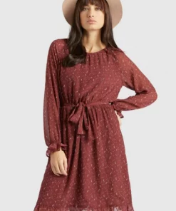 Khujo MEDUSA - Vestido Informal - Rot, Mujer