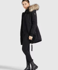 Khujo TAIPA - Abrigo De Invierno - Schwarz, Mujer -Tienda de ventas KHUJO da42642ad7b143f68372831a50cff61f