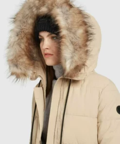 Khujo MANTEL JARVANA - Abrigo De Invierno - Beige, Mujer -Tienda de ventas KHUJO da688dfd27b54d52abfd9a9c2f3d1fa9