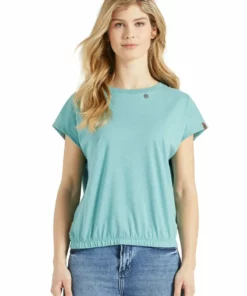 Khujo MARIKA - Camiseta Estampada - Aqua Meliert, Mujer -Tienda de ventas KHUJO da7e18289aea4d38bf2e3452370955f9