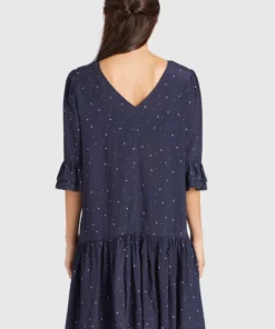 Khujo FREMA - Vestido Informal - Dark Blue, Mujer -Tienda de ventas KHUJO daa7b9de3fcb4e62a3eaa6c58a30d247