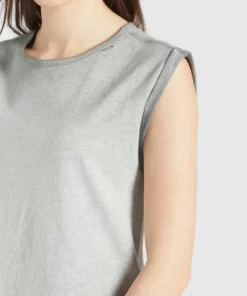 Khujo VIRGO - Top - Grau, Mujer -Tienda de ventas KHUJO db09431827be417d9cacf668e23f16b2