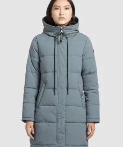 Khujo DORANA - Abrigo De Invierno - Blaugrau, Mujer