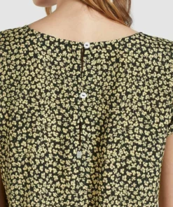 Khujo LOMBA - Blusa - Schwarz-gelb Geblümt, Mujer -Tienda de ventas KHUJO ddddcd8c8ba141bbb6fb71a8b21adcf4