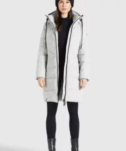 Khujo ELESSA2 - Abrigo De Invierno - Hellgrau, Mujer -Tienda de ventas KHUJO de67bf05599c45afba3a7d5adeb00263