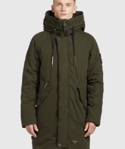 Khujo HOLDER - Abrigo De Invierno - Dunkelgrün, Hombre