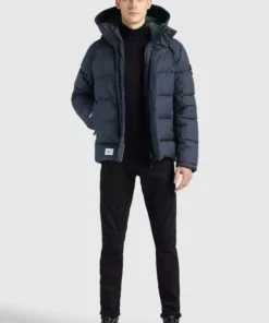 Khujo SAVOR - Chaqueta De Invierno - Dunkelblau, Hombre -Tienda de ventas KHUJO df42aad6aa8d43aeb970b6f10544ebc5