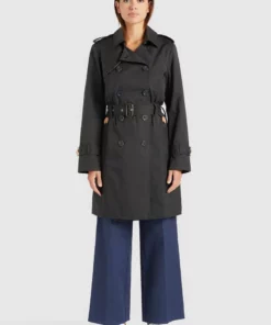 Khujo AMELE - Gabardina - Schwarz, Mujer