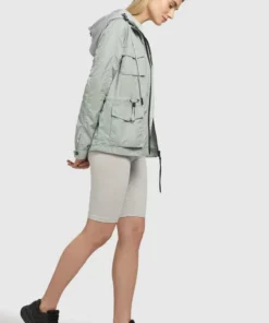 Khujo FLAMES - Chaqueta Fina - Blassgrün, Mujer -Tienda de ventas KHUJO e114bd879b27444aa481085766a676b9