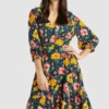 Khujo SAVORY - Vestido Informal - Multi-coloured, Mujer