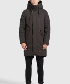 Khujo HOLDER - Abrigo De Invierno - Dunkelgrau, Hombre