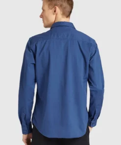 Khujo ROGER - Camisa - Blue, Hombre -Tienda de ventas KHUJO e3de1e1b2c57448eb045c6ee617fcd48