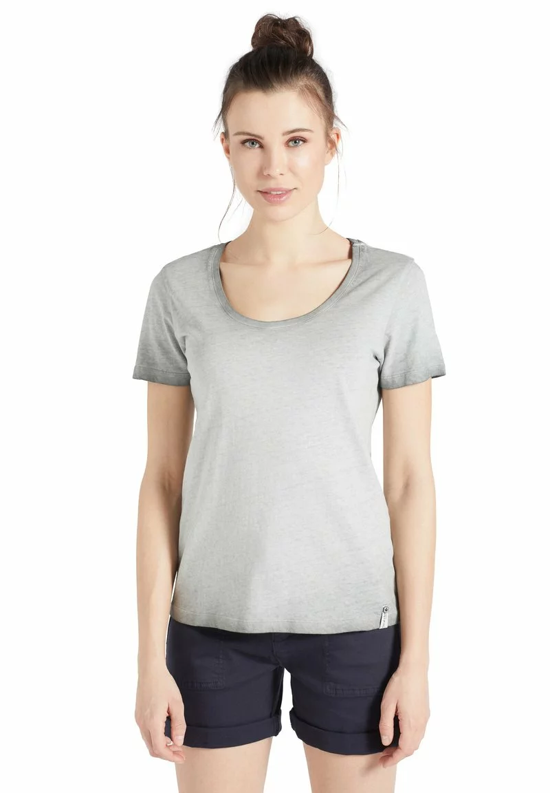 Khujo PERGOLA - Camiseta Básica - Grau, Mujer 1 Khujo PERGOLA - Camiseta Básica - Grau, Mujer