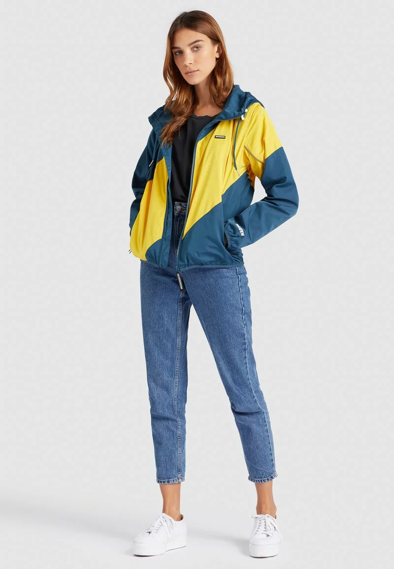Khujo AKAMU - Chaqueta Fina - Denim Blue/yellow, Mujer 2 Khujo AKAMU - Chaqueta Fina - Denim Blue/yellow, Mujer - Imagen 2