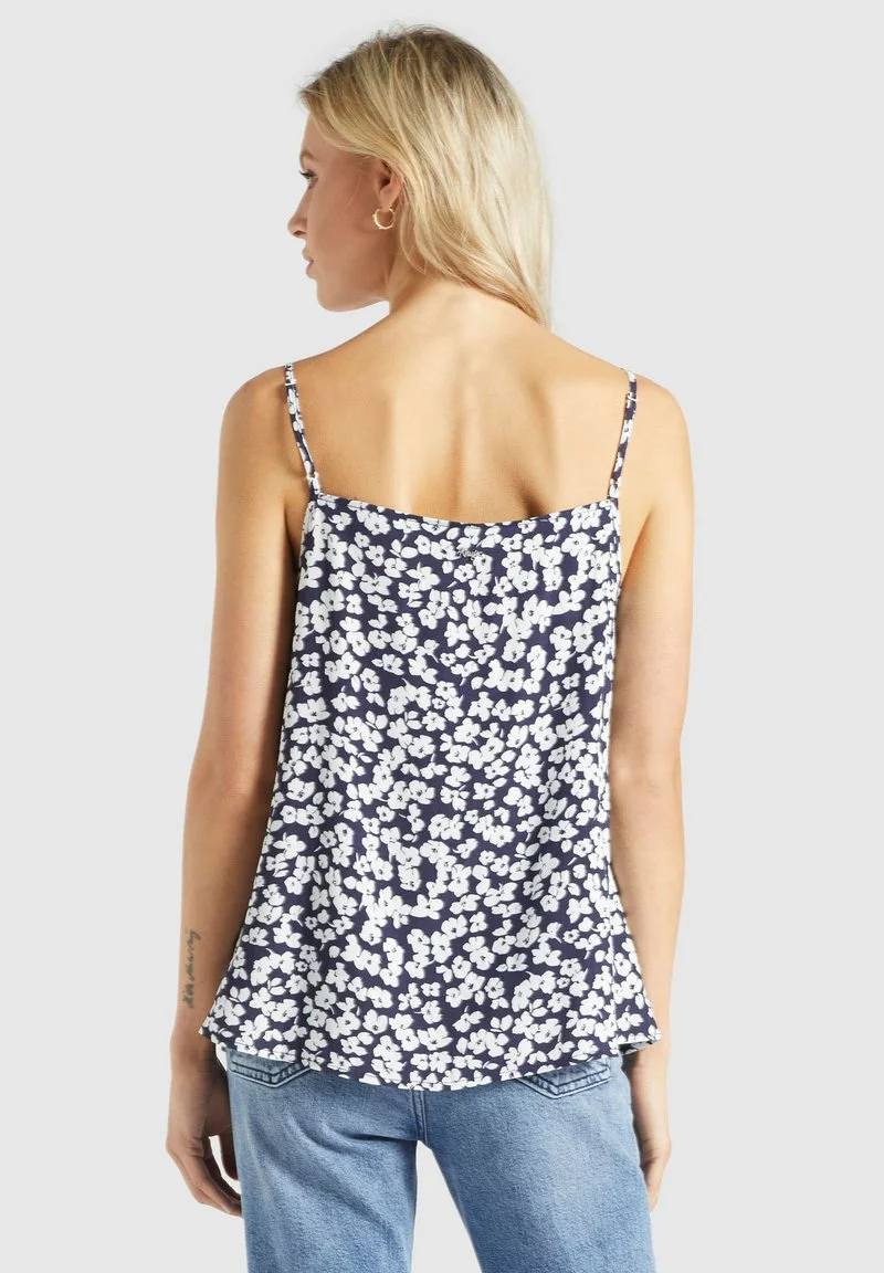 Khujo ELLEN - Blusa - Dunkelblau Weiß Geblümt, Mujer 3 Khujo ELLEN - Blusa - Dunkelblau Weiß Geblümt, Mujer - Imagen 3