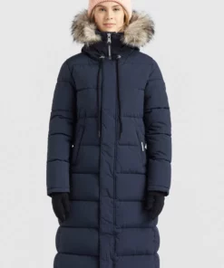 Khujo LISSANDRA - Abrigo De Invierno - Dunkelblau, Mujer