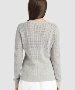 Khujo COSIMA - Jersey De Punto - Light Grey, Mujer -Tienda de ventas KHUJO e73d5f4d30804b249c3d5887cae3a811