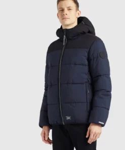 Khujo UDAY - Chaqueta De Invierno - Dunkelblau, Hombre