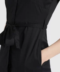 Khujo THERES - Vestido Camisero - Schwarz, Mujer -Tienda de ventas KHUJO ebeca61288cb40138cc6aad778811124