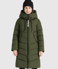 Khujo AYLEENA2 - Abrigo De Invierno - Dunkeloliv, Mujer