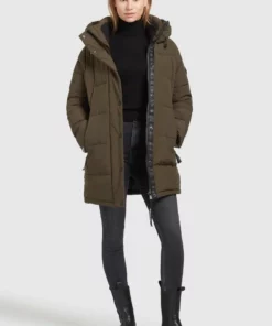 Khujo DORASI - Abrigo De Invierno - Khaki, Mujer -Tienda de ventas KHUJO ecda2f780fe4406daa9f1232649de23f