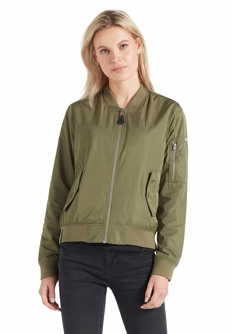 Khujo FENCY - Chaquetas Bomber - Khaki Pes, Mujer 6 Khujo FENCY - Chaquetas Bomber - Khaki Pes, Mujer - Imagen 6