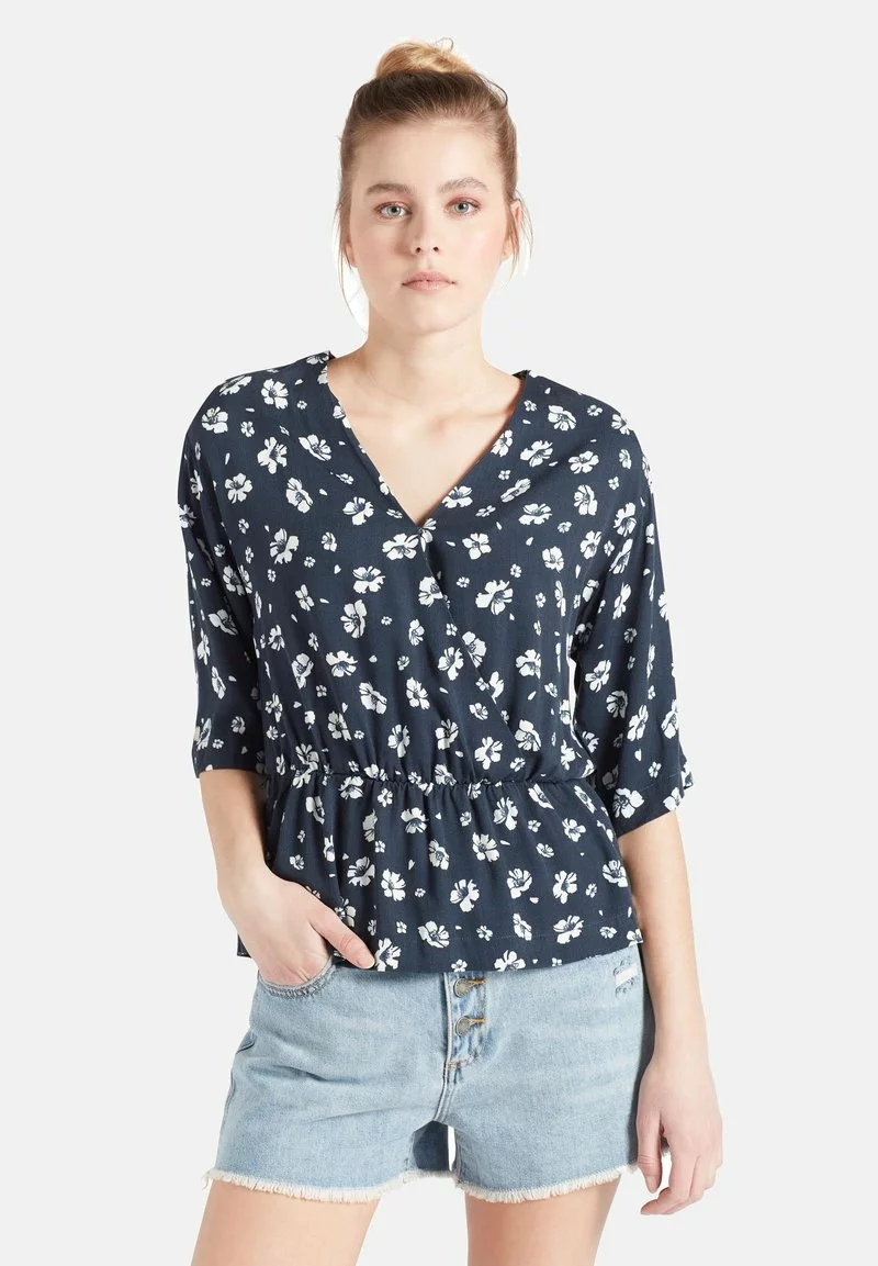 Khujo RINALDA - Blusa - Blau Weiß Geblümt, Mujer 6 Khujo RINALDA - Blusa - Blau Weiß Geblümt, Mujer - Imagen 6