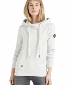 Khujo FANCI - Jersey Con Capucha - Hellgrau Meliert, Mujer -Tienda de ventas KHUJO efc643b8e8c34868be8dd41fb6d25ae5