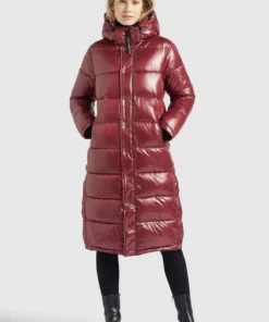 Khujo CORINNA - Abrigo De Invierno - Weinrot Glänzend, Mujer