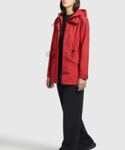 Khujo FELINA - Impermeable - Rot, Mujer -Tienda de ventas KHUJO f00cbd0d10ca4d53aa7602c06a076075