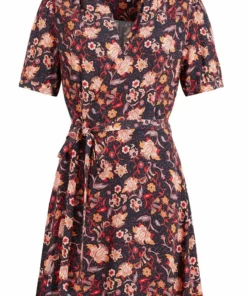 Khujo FROMMET - Vestido Informal - Orange-rot Gemustert, Mujer -Tienda de ventas KHUJO f02516de282746528486842637ed7f56