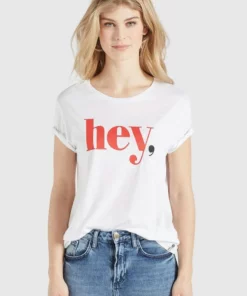 Khujo BANANI HEY - Camiseta Estampada - Weiß, Mujer -Tienda de ventas KHUJO f043781b8f0a4371b4c59196005414c0