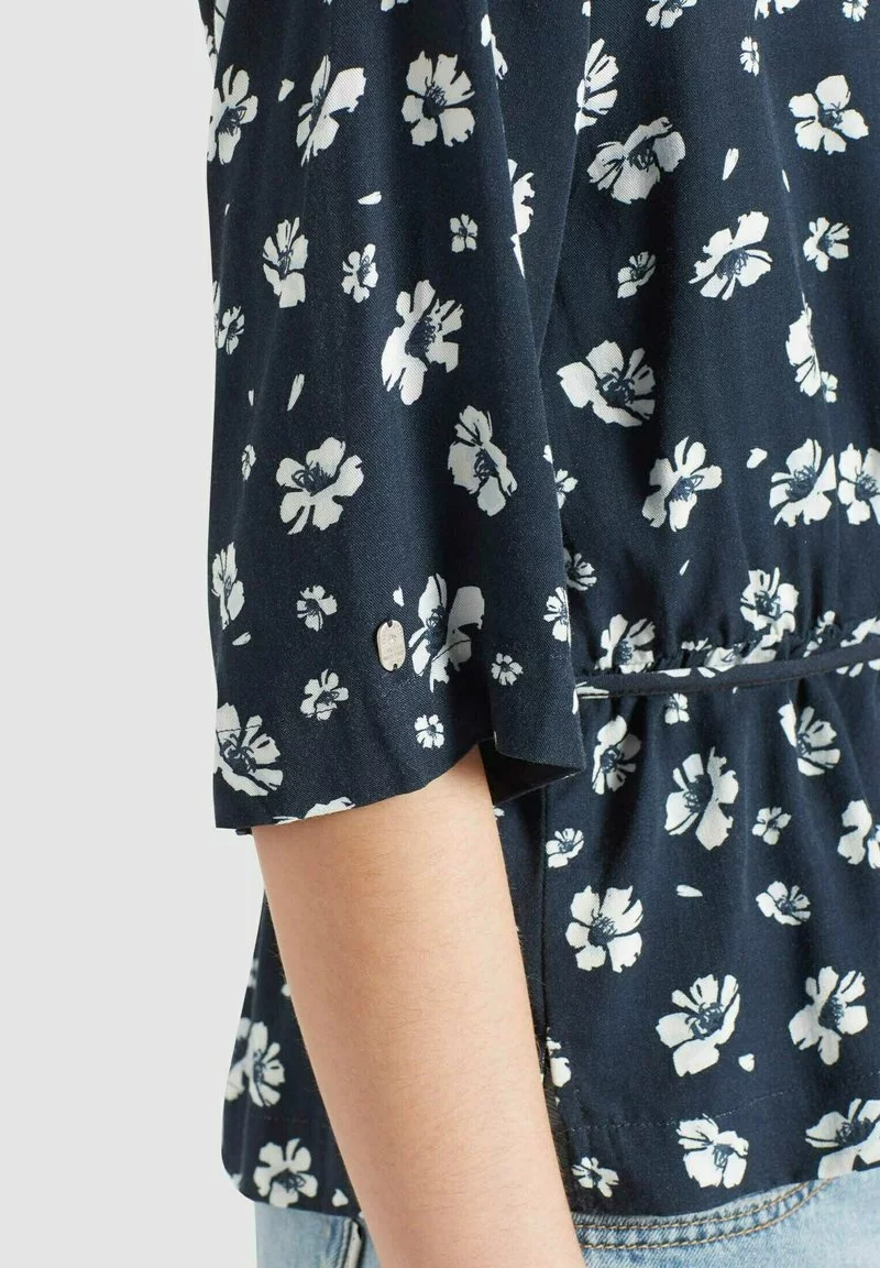 Khujo RINALDA - Blusa - Blau Weiß Geblümt, Mujer 8 Khujo RINALDA - Blusa - Blau Weiß Geblümt, Mujer - Imagen 8