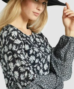 Khujo GRANATA - Vestido Informal - Schwarz Weiß, Mujer -Tienda de ventas KHUJO f12444c5d32c41ebbe6b3c173eb8ee23