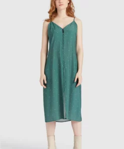Khujo VALERIYA - Vestido Informal - Green, Mujer