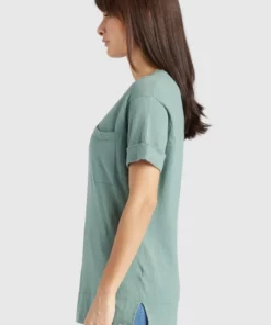Khujo ALLMUT - Camiseta Básica - Mint, Mujer -Tienda de ventas KHUJO f268937326e6468cab528c905818f9c9