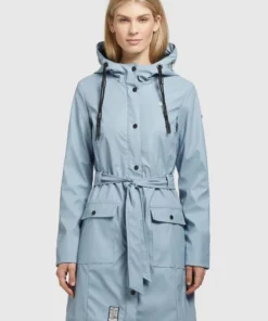 Khujo GLENNA - Impermeable - Hellblau, Mujer