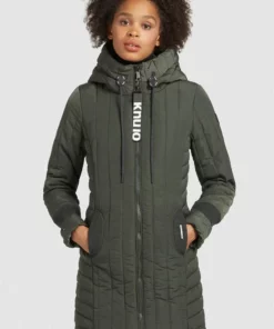 Khujo JERRY PRIME5 LIGHT - Abrigo De Invierno - Dunkelgrün, Mujer